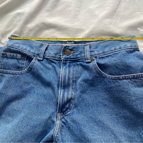 Retro L.L. Bean Classic Blue Jeans Straight Leg Raw Edge - Picture 6 of 8
